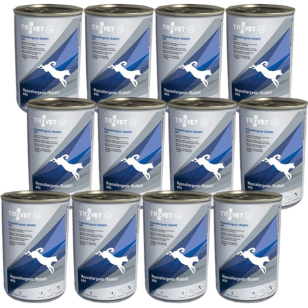 no pork TROVET RRD Hypoallergenic Rabbit for Dogs 12x400g