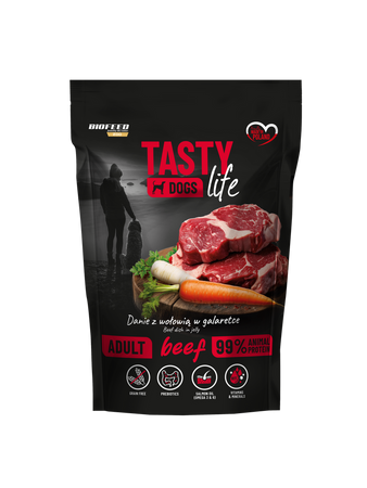 Tasty Dogs Life Beef in jelly 500g