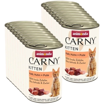 no pork Animonda Cat Carny Kitten Beef, Veal and Chicken 18x400g
