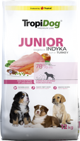 no pork Tropidog Premium Junior Turkey with Rice 12kg