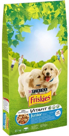 no pork PURINA Friskies Junior with Chicken Milk and Vegetables 15kg