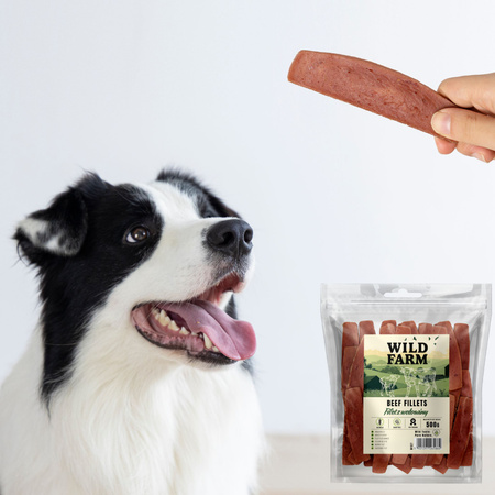 WILD FARM beef fillet 500g dog treats