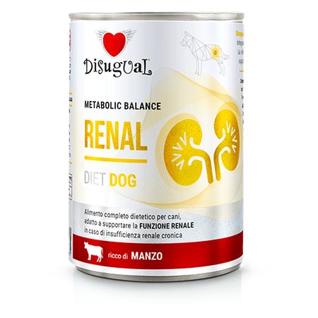 Disugual Wet dog food Veterinary RENAL Beef (adult) 6x400g