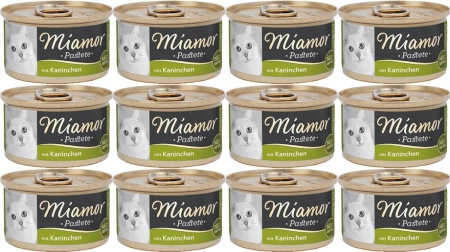 no pork Miamor Pastete rabbit 12x85g tin