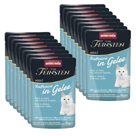 ANIMONDA Vom Feinsten Raffinesse chicken with pollock in jelly 18x85g