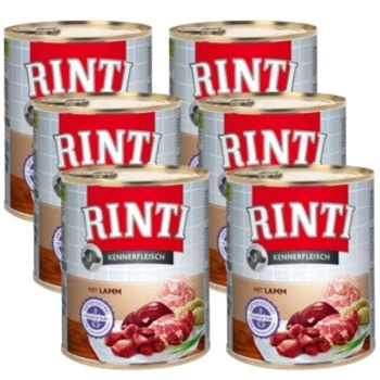 NO PORK Rinti Kennerfleisch wet dog food - lamb 6x800g