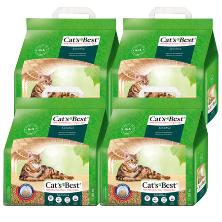 JRS Cats Best Sensitive (Green Power) żwirek dla kota 4x(8L/2,9kg)