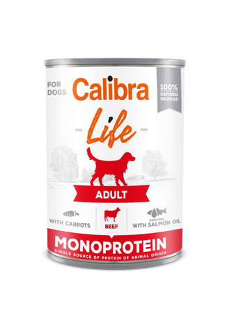 CALIBRA Dog Life Adult Beef with Carrots 12x400g