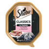SHEBA Classics tray 85 g – complete wet food for adult cats, with salmon, in gravy