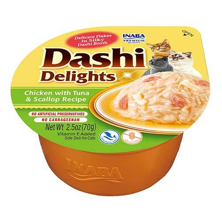 Inaba DASHI complementary cat food- chicken and tuna flavored broth 70 g 