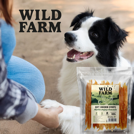 WILD FARM soft chicken strips 500g dog treats