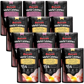 Super Benek World Cuisines Complete Food for Adult Cats. Mixed Meals 12x100g