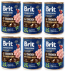 no pork Brit Premium By Nature Chicken With Chicken Hearts 6x400g