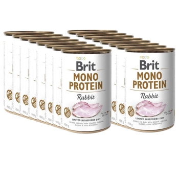 no pork Brit Mono Protein with Rabbit 18x400g