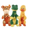 Plush teether toy with squeaker xxl 34cm (frog, duck, giraffe)