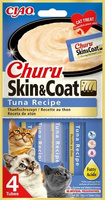 no pork INABA Churu Skin & Coat for cats tuna flavour 4x14g