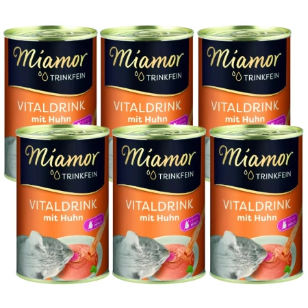  No pork  Miamor VitalDrink with chicken 6x135ml