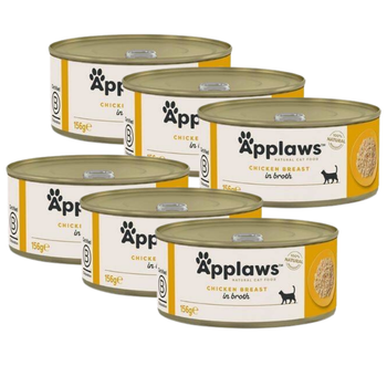 APPLAWS Chicken Breast With Cheese In Broth Tin 6x156g
