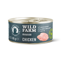 WILD FARM Mousse Chicken 85g - grain-free mousse for cats