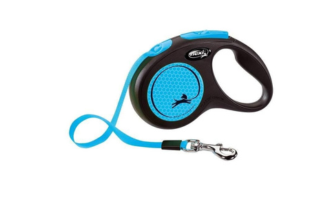 Flexi Leash Classic M Tape 5m Up to 25kg Neon Blue