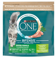 Purina One Indoor Cat Adult Food with turkey for cats 1.5kg