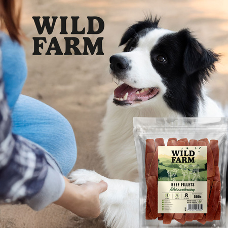 WILD FARM beef fillet 500g dog treats