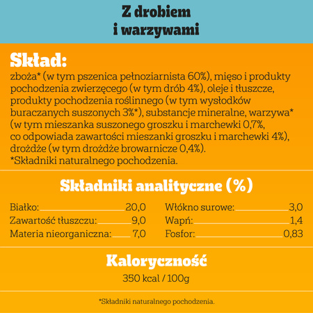 PEDIGREE® Adult Professional Nutrition 12kg with poultry and vegetables - complete dry food for adult dogs of large and medium breeds
