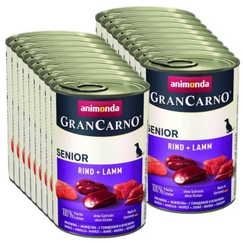 no pork Animonda GranCarno Senior Beef and Lamb 18x400g