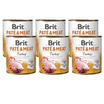no pork Brit Pate & Meat Turkey 6x800g