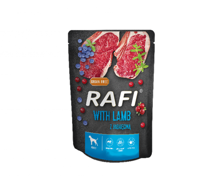 no pork Dolina Noteci Rafi with lamb for Dogs (Black Pack) 10x300g