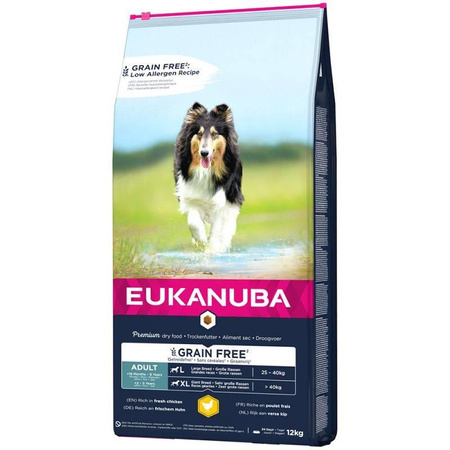 no pork Eukanuba Adult Large Grain Free Chicken 12kg