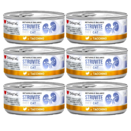 Disugual Wet cat food Veterinary STRUVITE Turkey (adult) 6x85g