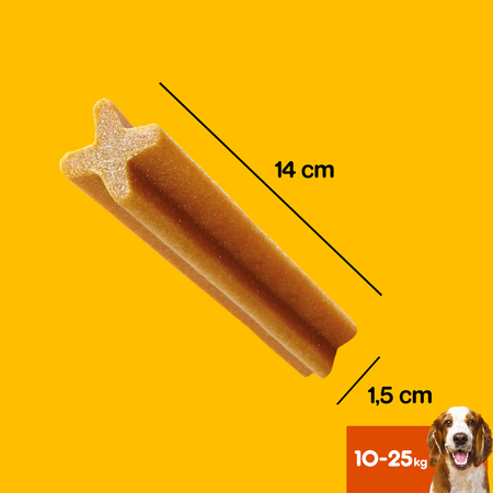 Pedigree DentaStix Dental Treats for Dogs from 4 Months Old and Weighing 10-25kg 180g