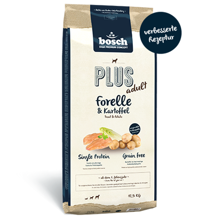 BOSCH Plus Adult Trout & Potatoes 12.5kg