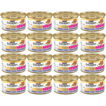 Purina Gourmet Gold Kitten Mousse with Veal 48x85g