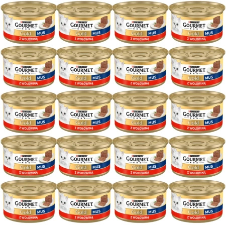 Purina Gourmet Gold Mousse with Beef 72x85g
