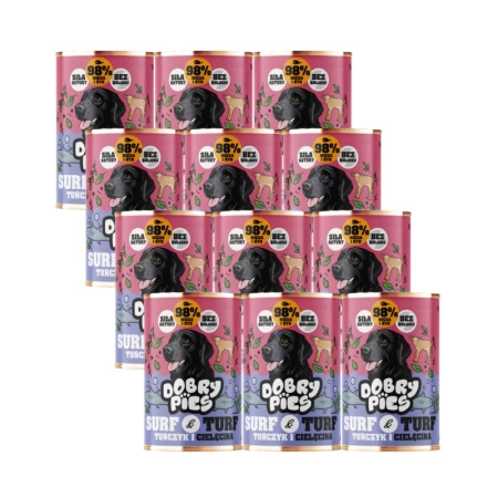 Dobry Pies Tuna and Veal 12x400g