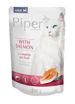 no pork Dolina Noteci Piper for cats with salmon 100g