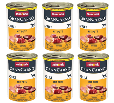 ANIMONDA GranCarno Adult Dog flavor:Turkey 6x400g