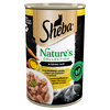 no pork SHEBA can 400 g Nature's Collection - wet complete food for adult cats, poultry cocktail with liver and fish oil with carrot garnish, in terrine