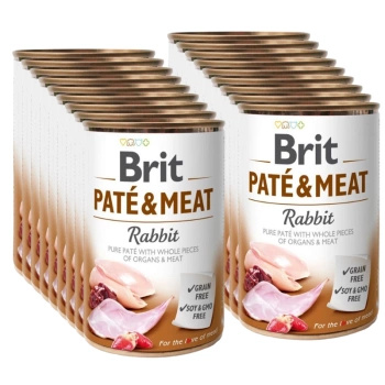 no pork Brit Pate & Meat with Rabbit 18x400g