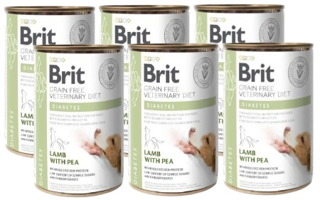 BRIT GF Veterinary Diets Dog Diabetes 6x400g - wet dog food