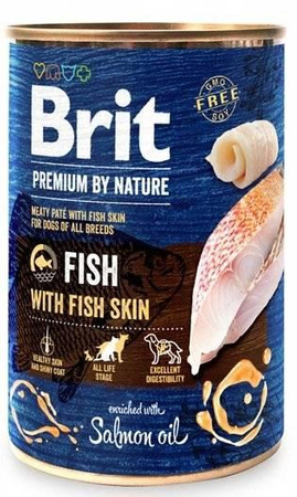 no pork Brit Premium By Nature Fish With Fish Skin 12x400g