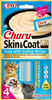 INABA Churu Skin & Coat for cats, tuna and scallop flavour, 4x14g
