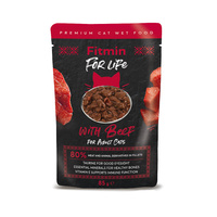 no pork Fitmin Cat For Life Adult Beef 85g