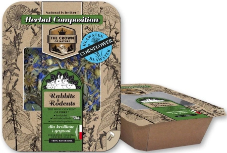 Korona Natury Paszer food for guinea pigs Herbal mixture with cornflower 3x70 g