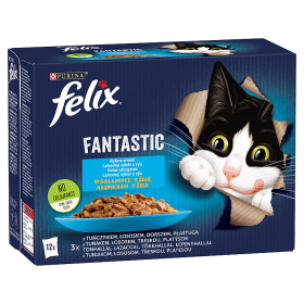 no pork Felix Fantastic Fish Flavours in Jelly 12x85g