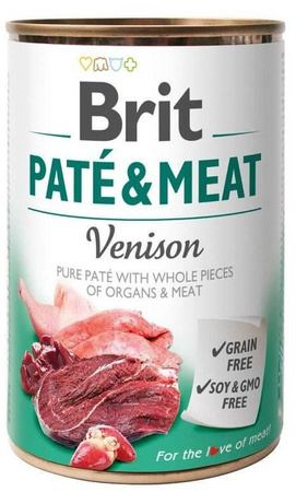 no pork Brit Pate & Meat Venison 6x400g