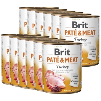 no pork Brit Pate & Meat Turkey 12x800g