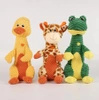 Plush teether toy with squeaker xxl 34cm (frog, duck, giraffe)